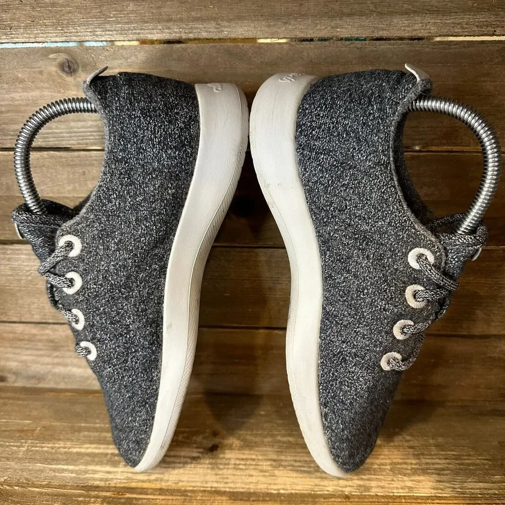 Womens Allbirds‎ Wool Runners Gray Athletic Comfort Sneakers Shoes Size 8 M GUC